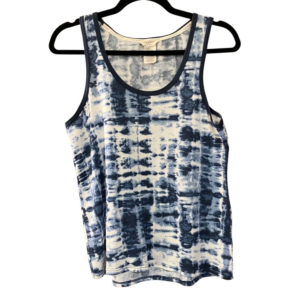 Lucky Brand knit scoop neck tie dye tank top - Picture 1 of 5